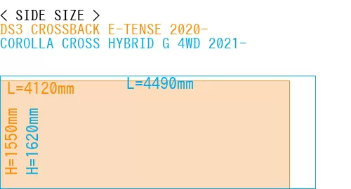 #DS3 CROSSBACK E-TENSE 2020- + COROLLA CROSS HYBRID G 4WD 2021-